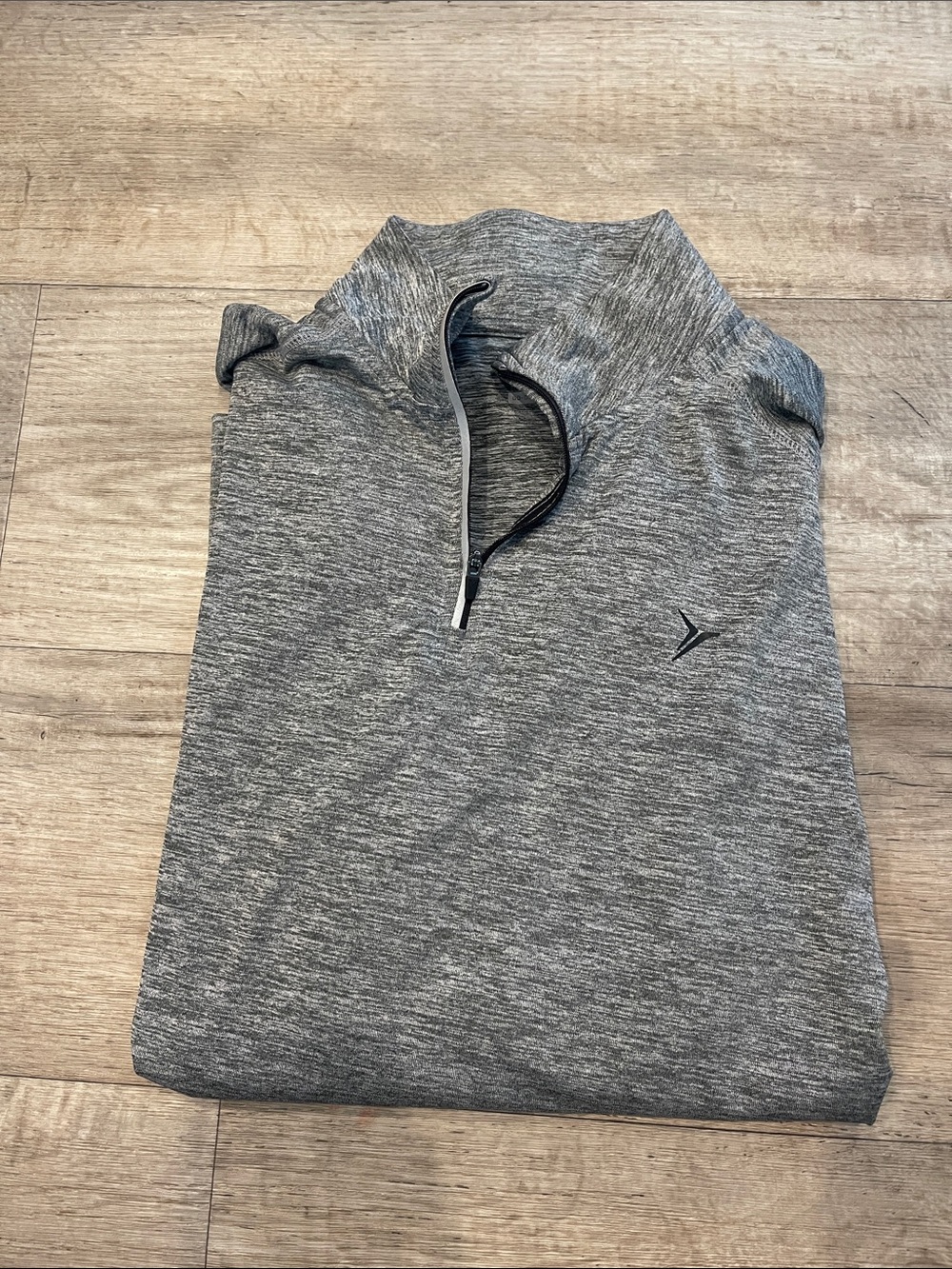 Old Navy Men's Heather Gray Quarter-Zip Pullover